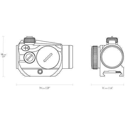 Прицел коллиматорный Hawke Vantage 1x20 3 MOA Weaver - фото 5