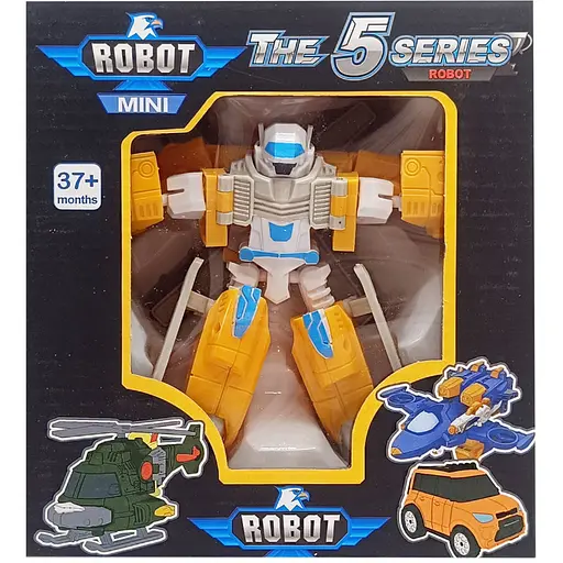Трансформер транспорт Bambi Tobot пластик жовтий W339-13