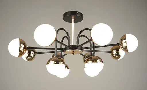 Люстра светодиодная акриловая Sirius B N4184/12 BK+FGD