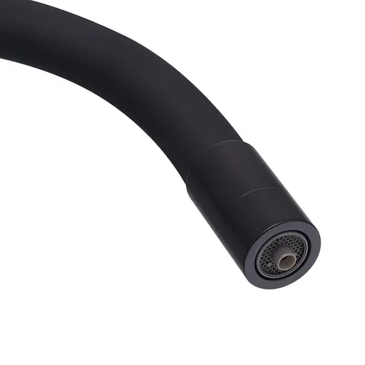 Смеситель для кухни на две воды с гибким изливом Koer KB-72002-05 KR3384 Черный матовый - фото 2