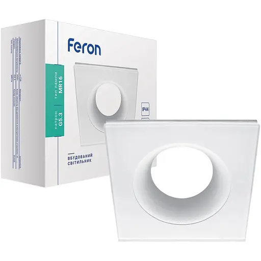Світильник точковий Feron DL8920 MR16 G5.3 білий квадрат (1811)