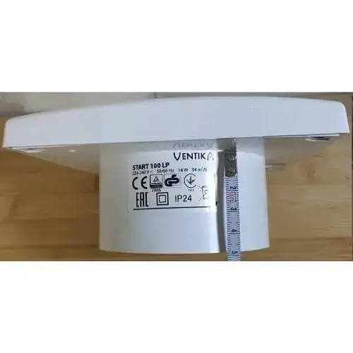 Вентилятор бытовой осевой Ventika 100 Start LP с короткой посадкой белого цвета - фото 3