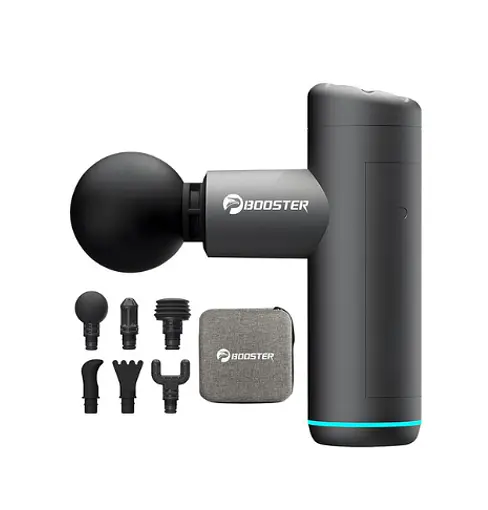 Перкусійний масажний пістолет Booster Mini X 2500mAh (6 насадок) з кейсом