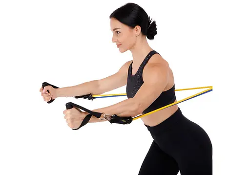 Набір гумових джгутів-еспандерів EasyFit Бубновського для фітнесу та реабілітації з 5 шт. (EF-6333) - фото 4