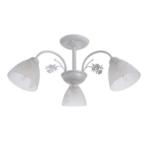 Люстра потолочная Brille в спальню E14 60W WH (LK-685C/3)