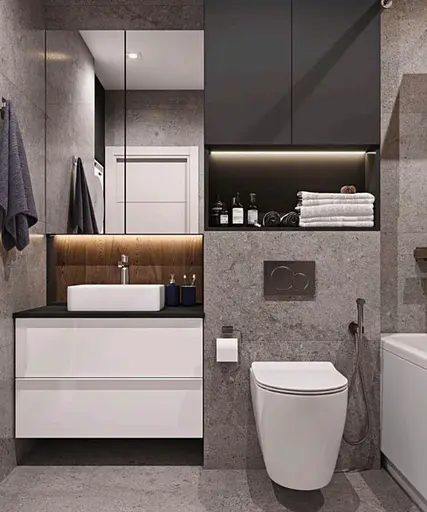 Панель смыва Koer KT-0601-01 пластиковая, кнопка круглая KR5174, Хром - фото 6