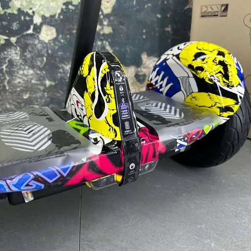 Гироскутер Ninebot Mini С Ручкой Желтый граффити - фото 5