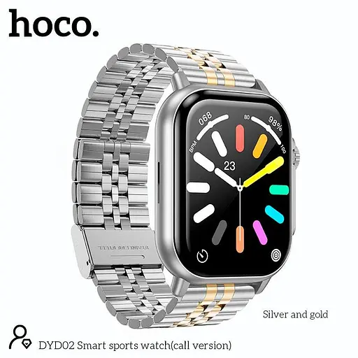 Smart sports watch Hoco DYD02 (call version) Track, HeartRate, 2.02" - фото 2