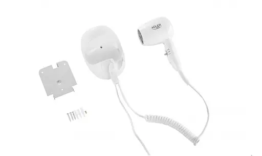 Фен Adler AD 2252 1600 W готельний настінний для волосся - фото 2