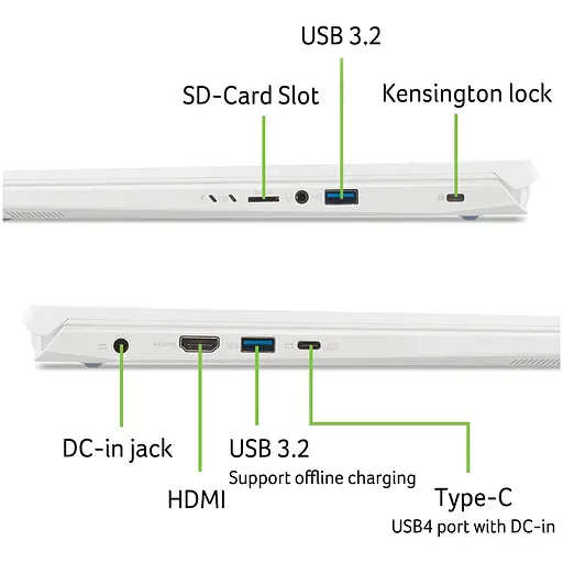 Ноутбук Ігровий Acer Nitro V14 ANV14-61-R9P1 7 8845HS la 51GHz,14.5'',IPS,16GB DDR5,512GB,RTX 4050 - фото 11