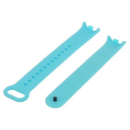 Силиконовый ремешок для Xiaomi Mi Band 8, 11 голубой - фото 2