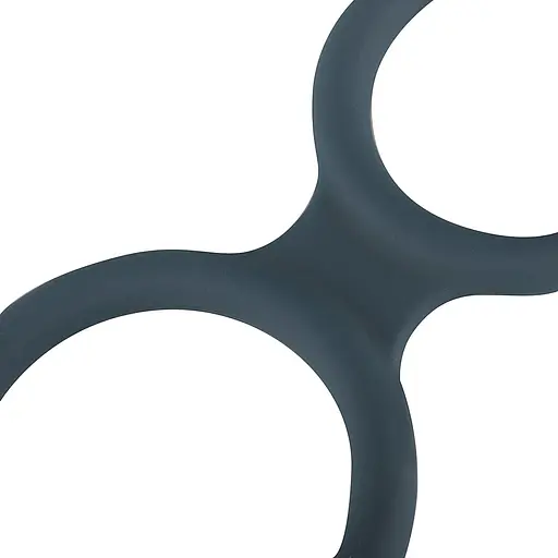 Эрекционное кольцо Boners Triple Cock Ring 18 см серый - фото 4