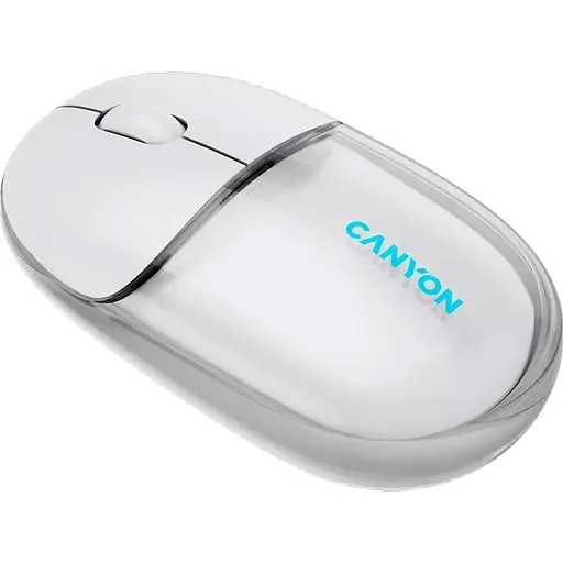 Миша Canyon OnClick 24 BT/ Wireless Transparent/White (CNS-CMSW24W) - фото 6