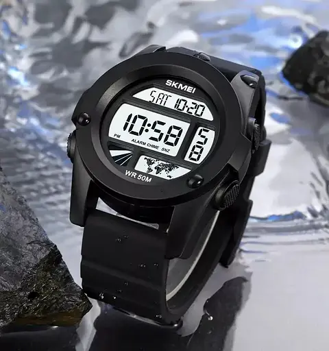 Чоловічий спортивний годинник Skmei 1906 (Білий циферблат) - фото 3