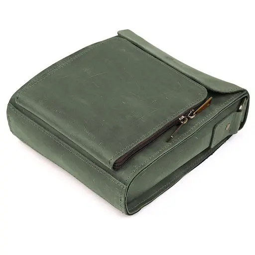 Мужская кожаная сумка через плечо TARWA 26х22х6 см sum0028375 - фото 8