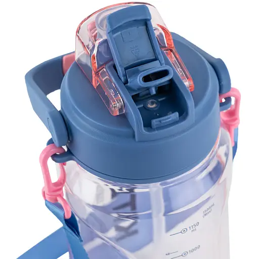 Пляшечка для води Kite 1.5 л рожева з блакитним (K24-1202-2) - фото 6