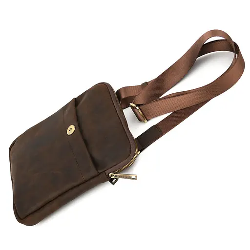 Шкіряна сумка через плече Tarwa 19х25х2 см sum0028314 - фото 5