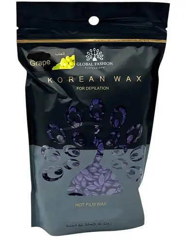 Горячий плёночный воск в гранулах Global Fashion Korean Grape 1000 г воск для депиляции лица и тела - фото 1