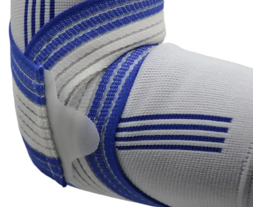 Налокотник Power System PS-6007 Elbow Support Pro White/Blue (1 шт.) S/M (PS-6007_S/M_White-Blue) - фото 4