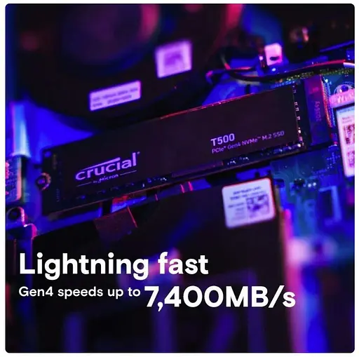 Накопитель SSD M.2 Crucial T500 4 TB (CT4000T500SSD3) - фото 3