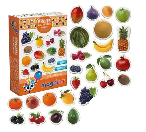 Набор магнитиков Magdum Фрукты и ягоды ML4031-11 EN в коробке (4820215152594) - фото 1