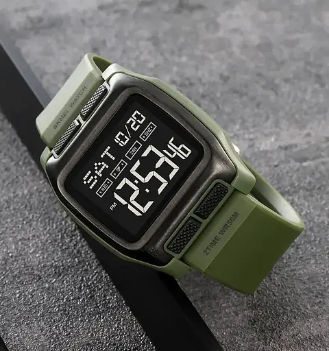 Годинник чоловічий спортивний наручний Skmei 2193 (Зелений) - фото 5
