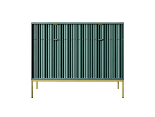 Комод Perfect Home Нова / Nova 2-дверний з 2 шухлядами і золотими ніжками KSZ104 Лабрадор (PFH-091497)