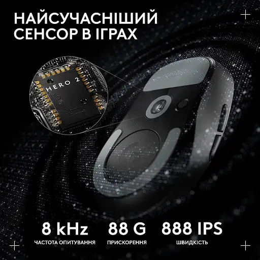 Мышь компьютерная Logitech Pro X Superlight 2 Dex Black (910-007357, 910-007359) - фото 7