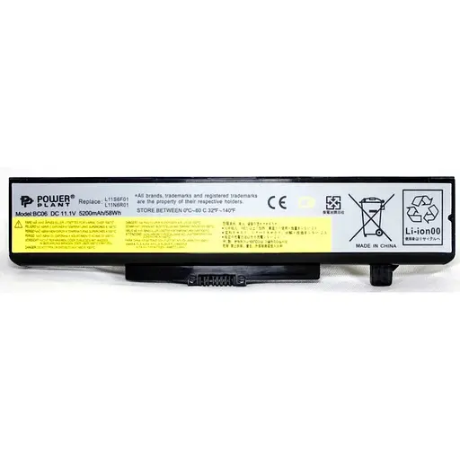 Акумулятор PowerPlant для ноутбуків IBM/LENOVO IdeaPad G580 (L11L6F01) 11.1V 5200mAh