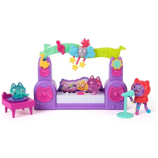 Ляльковий будиночок Gabby's Dollhouse Габбі у кіно: Кімната вечірок діджея Нявкота (SM36276/6074118) - фото 4