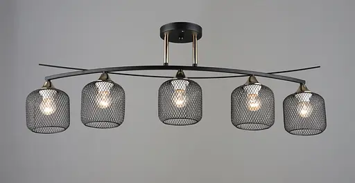 Подвесная люстра B K2257/5 BK+FGD