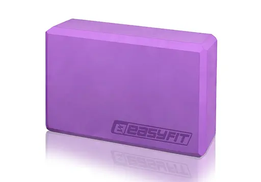 Блок для йоги EasyFit EVA Фиолетовый (EF-1818-V) - фото 1