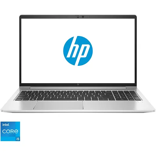Ноутбук HP EliteBook 650 G9 з процесором Intel® Core™ i5-1235U 4.40 GHz, 15.6'', Full HD, IPS, 8GB DDR4, 512GB SSD, Intel® Iris® Xe графікою, DOS, Pike сріблястий