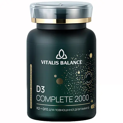Дієтична добавка Vitalis Balance D3 Complete 2000 60 таблеток (2370034) - фото 1