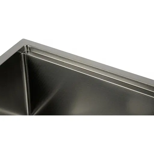 Мийка для кухні Nett NBS-5742 чорна під стільницю декорована з PVD покриттям - фото 3