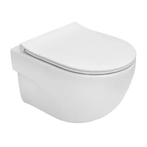 Унитаз подвесной Roca Meridian-N Compact укороченный A34H242000, Белый - фото 1