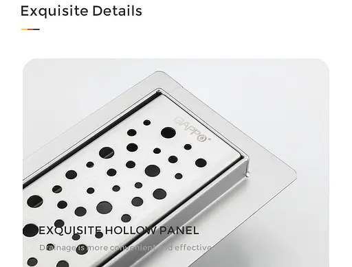 Душевой канал Gappo G86007-2 70x600 мм нержавеющая сталь - фото 6