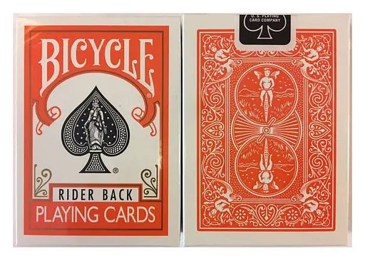 Карты игральные United States Playing Card Company Bicycle Rider Back Orange deck (ВР_КИБРБОД) - фото 6