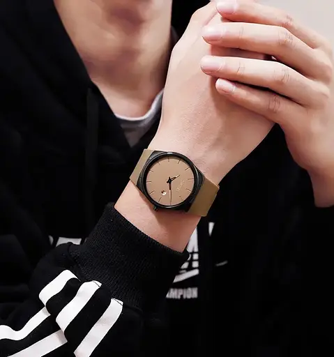 Наручний кварцовий годинник Skmei 1509 коричневий - фото 4