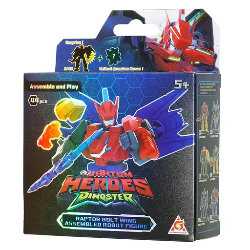 Детский робот-конструктор Раптор Болт Винг Dinoster EU580881A-6 45 деталей - фото 3