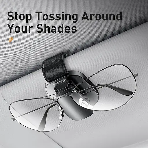 Автомобильный держатель для очков Baseus Platinum Vehicle Eyewear Clip clamping type - фото 2