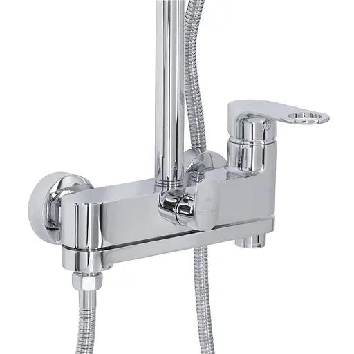 Душова система універсальна Qtap Jay на три споживача (з виливом) QTJAY111CRM45543 Chrome, Хром - фото 4