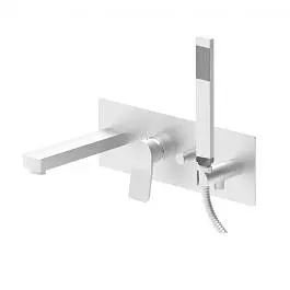 Змішувач для ванни Paffoni Tilt steel TI001ST, Нержавіюча сталь - фото 1