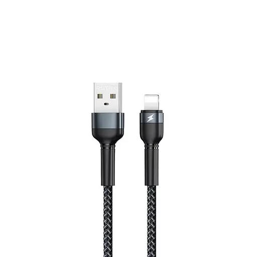Дата кабель для заряджання айфонів REMAX USB - Lightning 8-pin Jany RC-124i Чорний (1м)