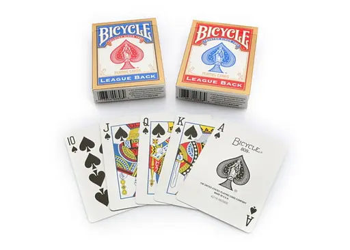 Карты игральные United States Playing Card Company Bicycle League Back Standard Index (red blue) (00808) - фото 5