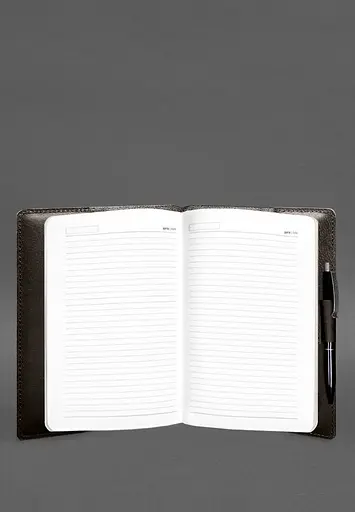 Кожаный блокнот А5 (софт-бук) 9.3 коричневый - фото 4