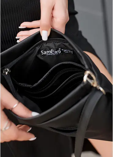 Сумка женская Sambag Rose черная 27 х 25 х 5 см (94380001) - фото 5