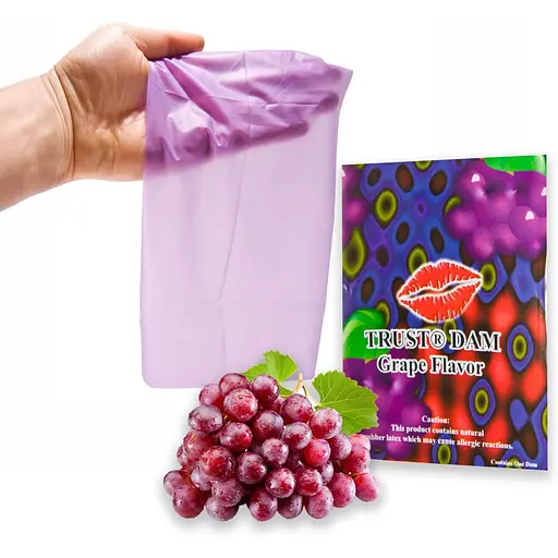 Латексна серветка One Latex Dental Dams Grape 1 шт. - фото 4