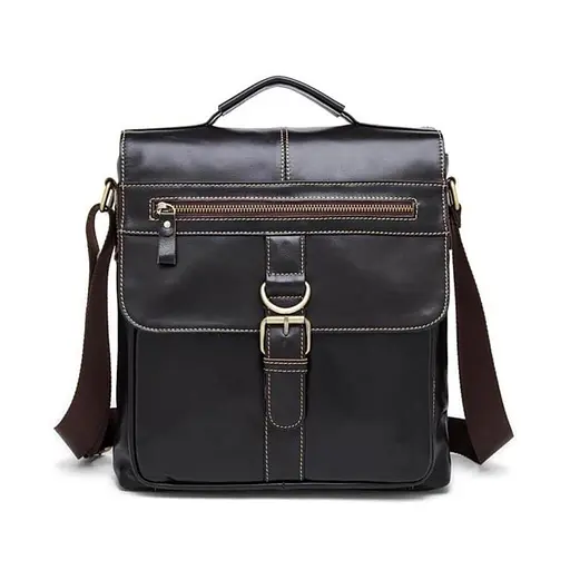 Чоловіча шкіряна сумка через плече Bexhill 29х34х6 см sum0025718 - фото 4