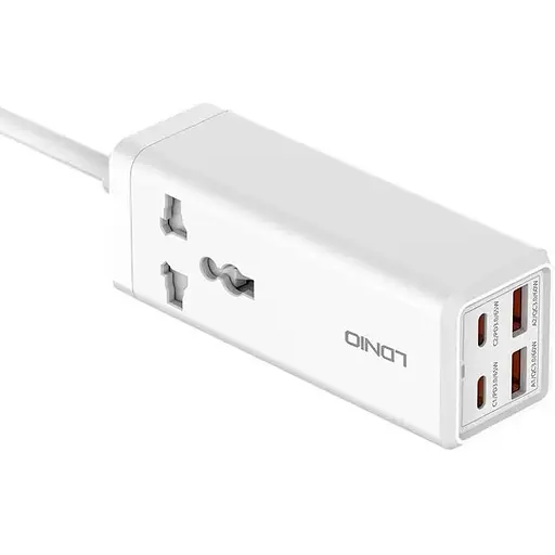 Удлинитель сетевой LDNIO SC1418 2USB/2Type-C, 1Sockets. QC/PD, 65W/10A, 2m EU Plug - фото 1